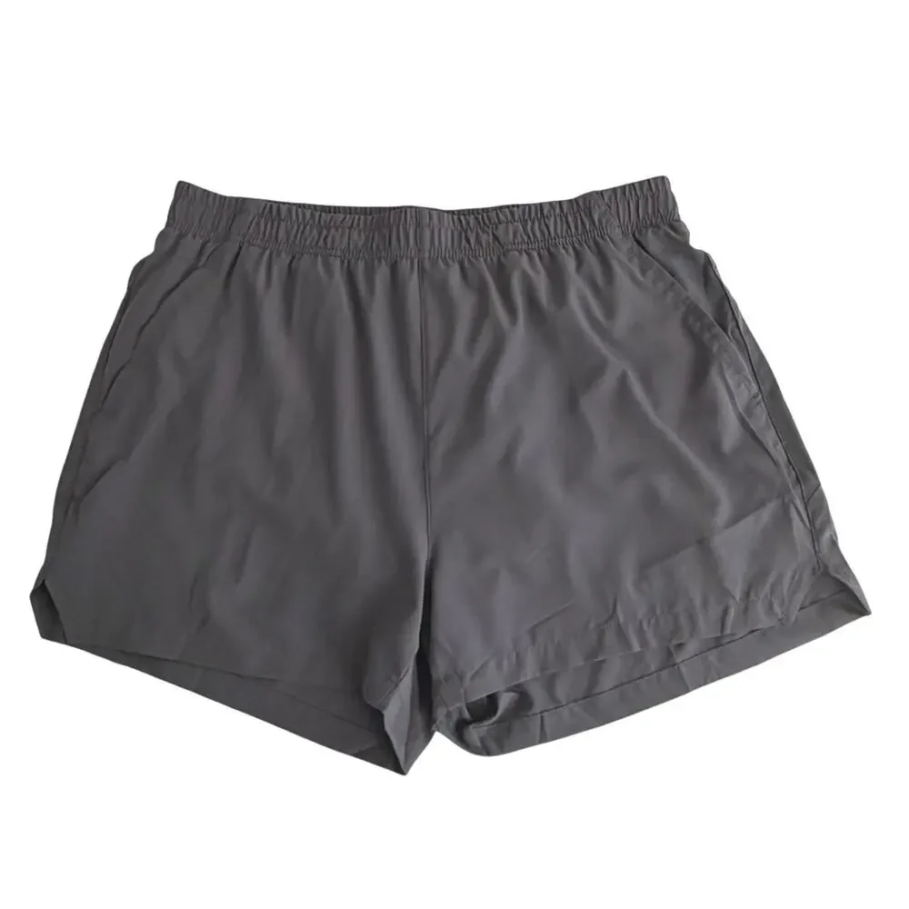 MIER men’s split lite pace shorts gray